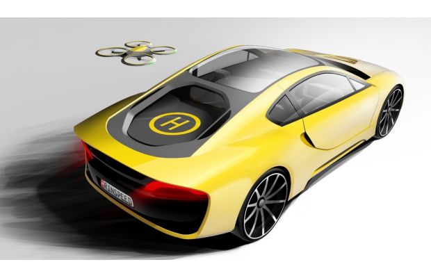Rinspeed представила новый концепт-кар Ʃtos с автономным управлением и дроном