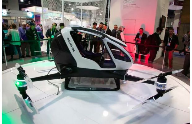 В США начинаются испытания воздушного такси Ehang 184