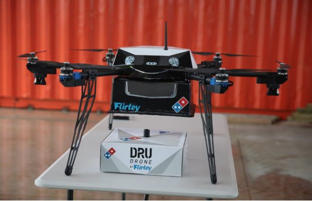 Дроны Flirtey в Новой Зеландии будут доставлять пиццу 