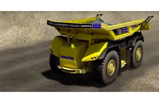 Роботизированный карьерный самосвал Komatsu полностью отказался от услуг водителя (+видео)