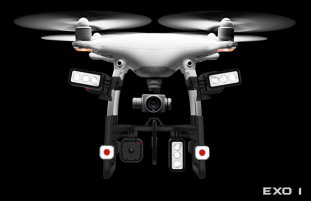 DJI Phantom 4 превращается в поисково-спасательный дрон, используя экзоскелет EXO 1