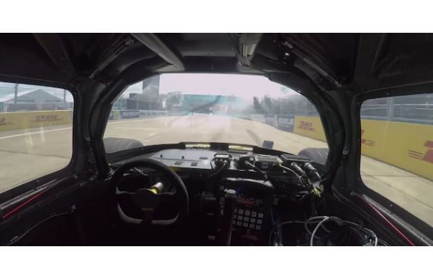 Видео из кабины автономного болида DevBot