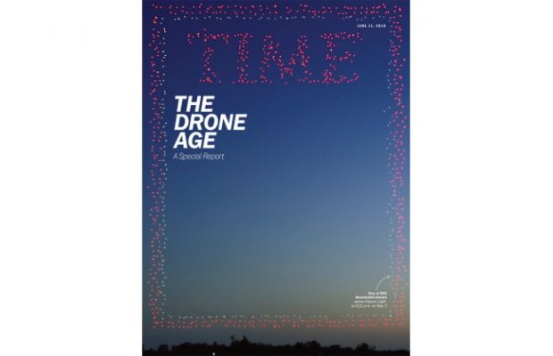 958 дронов использовали для создания обложки журнала Time (+видео)