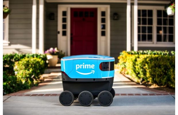 Amazon запускает автономную службу доставки с использованием шестиколесных роботов (+видео)