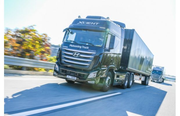 Автономные колонны грузовиков Hyundai выехали на дороги Южной Кореи