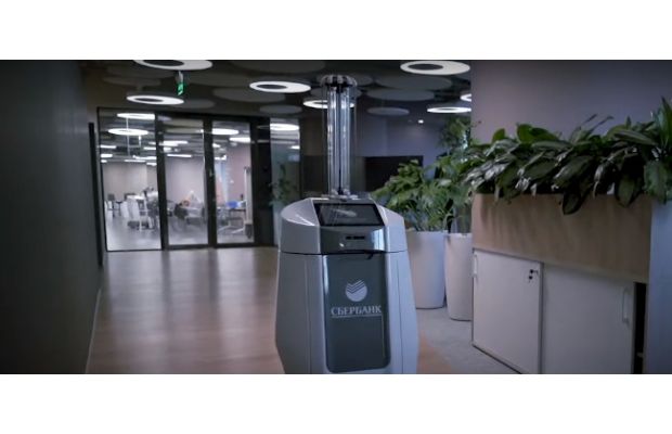 Сбербанк разработал прототип робота-дезинфектора для борьбы с пандемией COVID-19