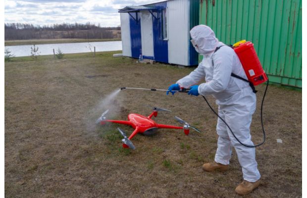 Первые в России испытания дронов для борьбы с последствиям эпидемии коронавируса