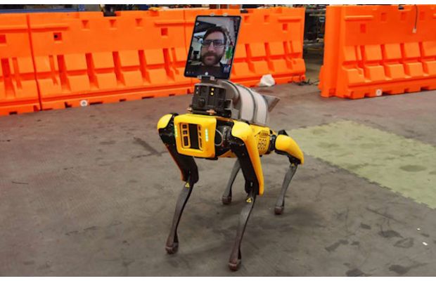 Роботизированная собака от Boston Dynamics помогает медикам удаленно общаться с пациентами