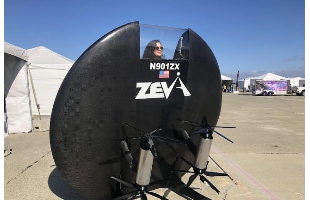 Zeva представила одноместный eVTOL похожий на летающую тарелку