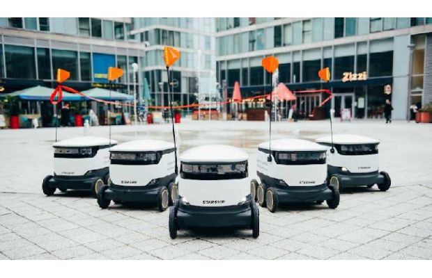 Starship Technologies привлекает $42 млн на развитие своего парка автономных роботов-курьеров